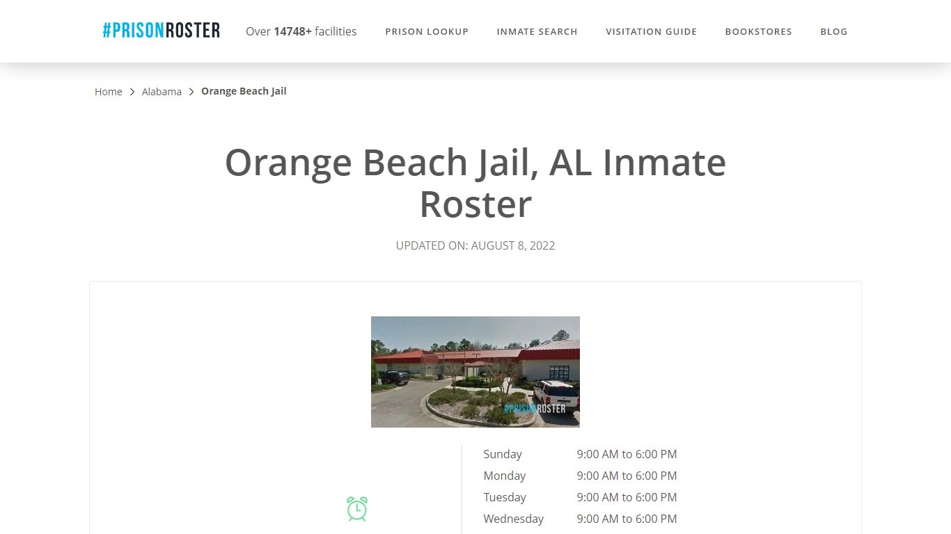 Orange Beach Jail, AL Inmate Roster